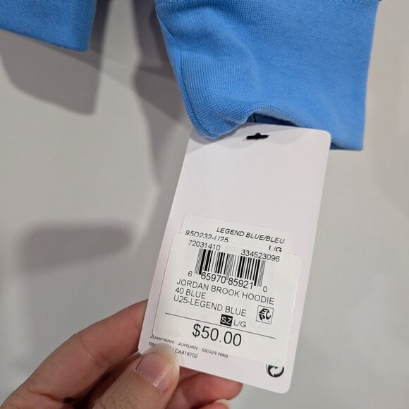 BNWT Jordan Brook Hoodie Legend Blue Size Large - Picture 2 of 6